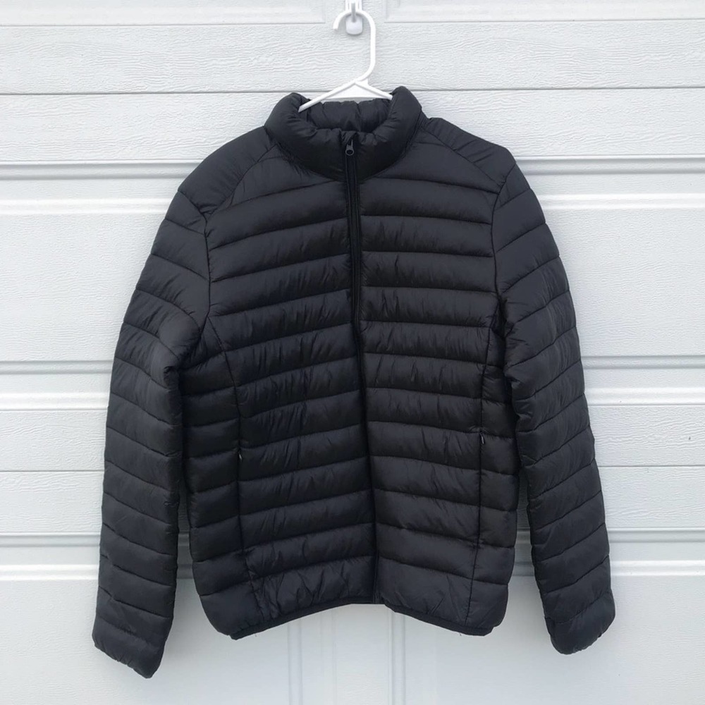 Forever 21 Men’s Puffer Jacket Black Size Large